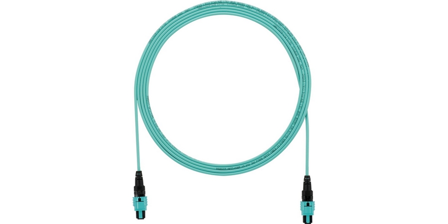 Assembly, Interconnect Cable; Multimode, OM4 50/125 um; Aqua; 135 ft.