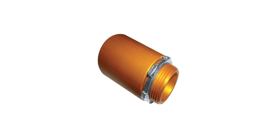 Terminal Adapter, For HDPE Riser/Plenum Duct, Orange, 2 in. dia ...