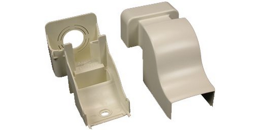 Drop Ceiling Entrance End, 600V, PVC, White