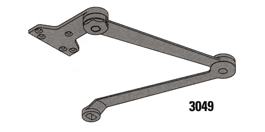 Door Closer, US28 Aluminum-Painted, Adjustable 1 Through 6 Closer, ANSI ...