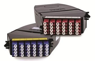 Cassette, OS2, 24 Fiber, Blue, Plastic, 12 Port